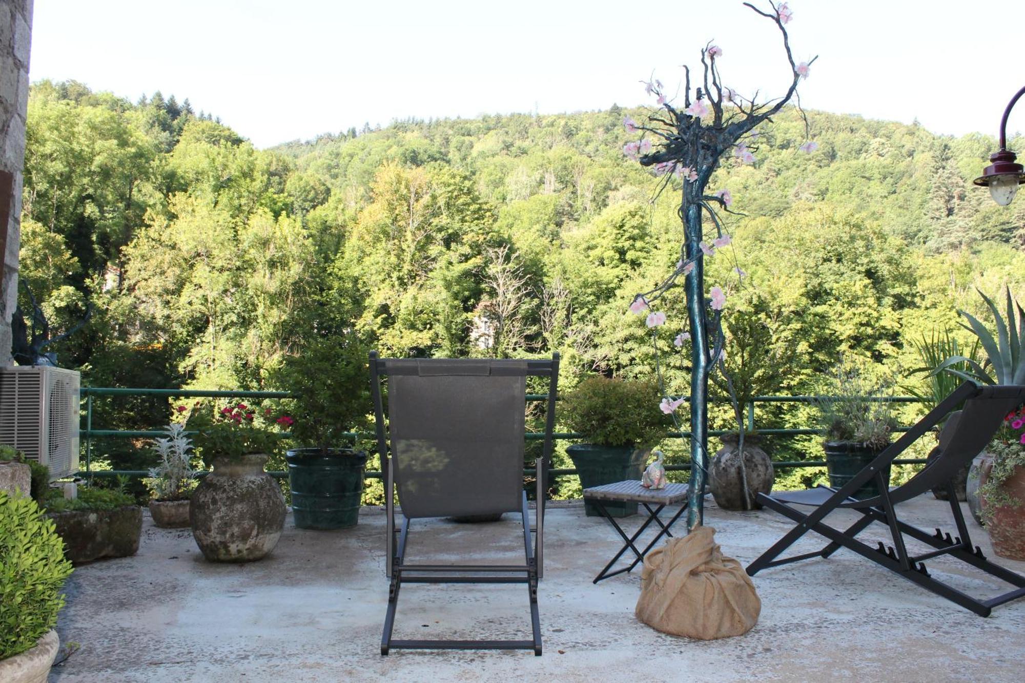 Studio Malou, Cuisine, Salle D'Eau, Terrasse Amenagee Olliergues Exteriör bild